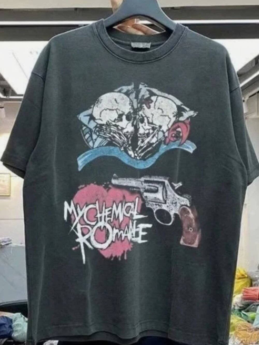 My Chemical Romance Vintage Emo Punk Graphic Tee Black Y2K Shirt
